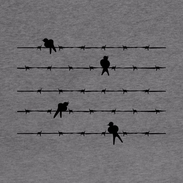 Black Birds on Wire by majoihart